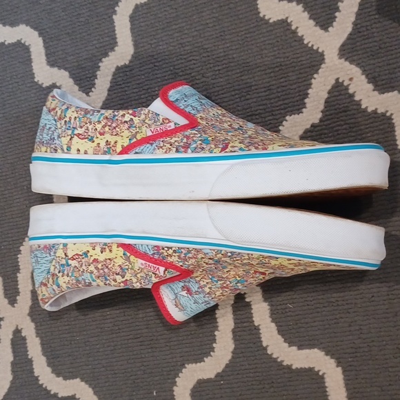 Vans Classic Where's Waldo Slip on Sneakers Limited Edition Women's 10 - Picture 12 of 16